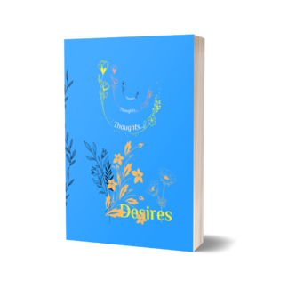 Minimalist Personal Journal Flowers Blue